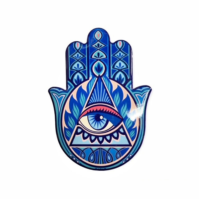 Blue Hamsa Hand - Small Hot Pad - China - NEW1122