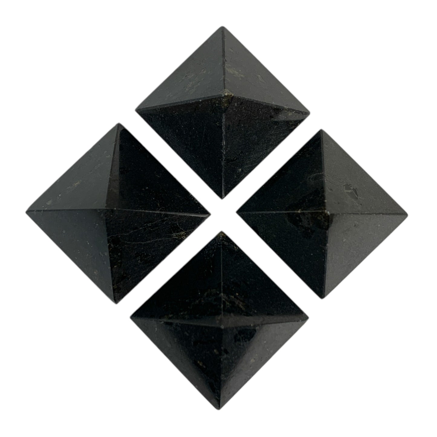 Black Tourmaline - Small Pyramids - 23 to 28mm - Price per piece 20g - Order in 5's - India - NEW121