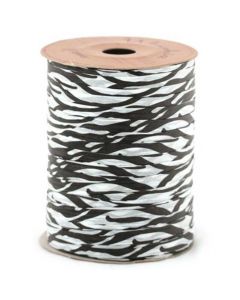 Matte Paper Raffia - Zebra Black & White - 7 mm x 100 yards ...