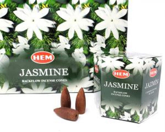 HEM BACKFLOW Cones - Jasmine (12 pack/box) - (40 cones each pack) total 480 Cones - NEW1022