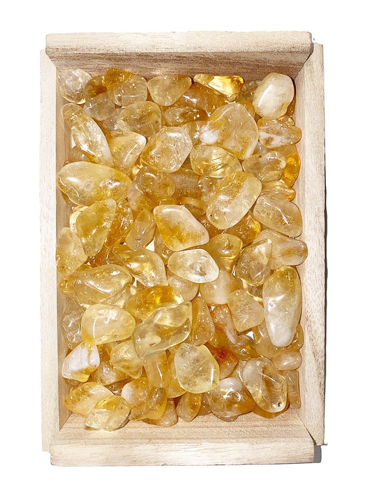 Citrine Tumbled Stones - Small 15 - 30 mm - Grade A1 - 1 lb. - Brésil - NEW122