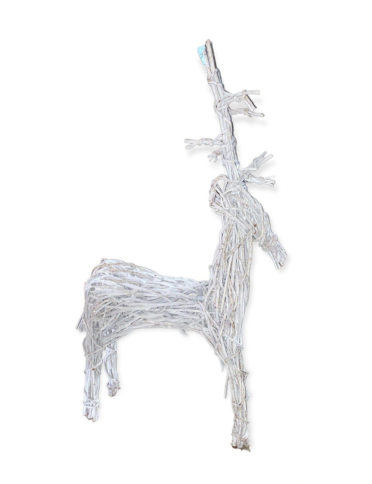 48 inch Vine Standing Reindeer - White