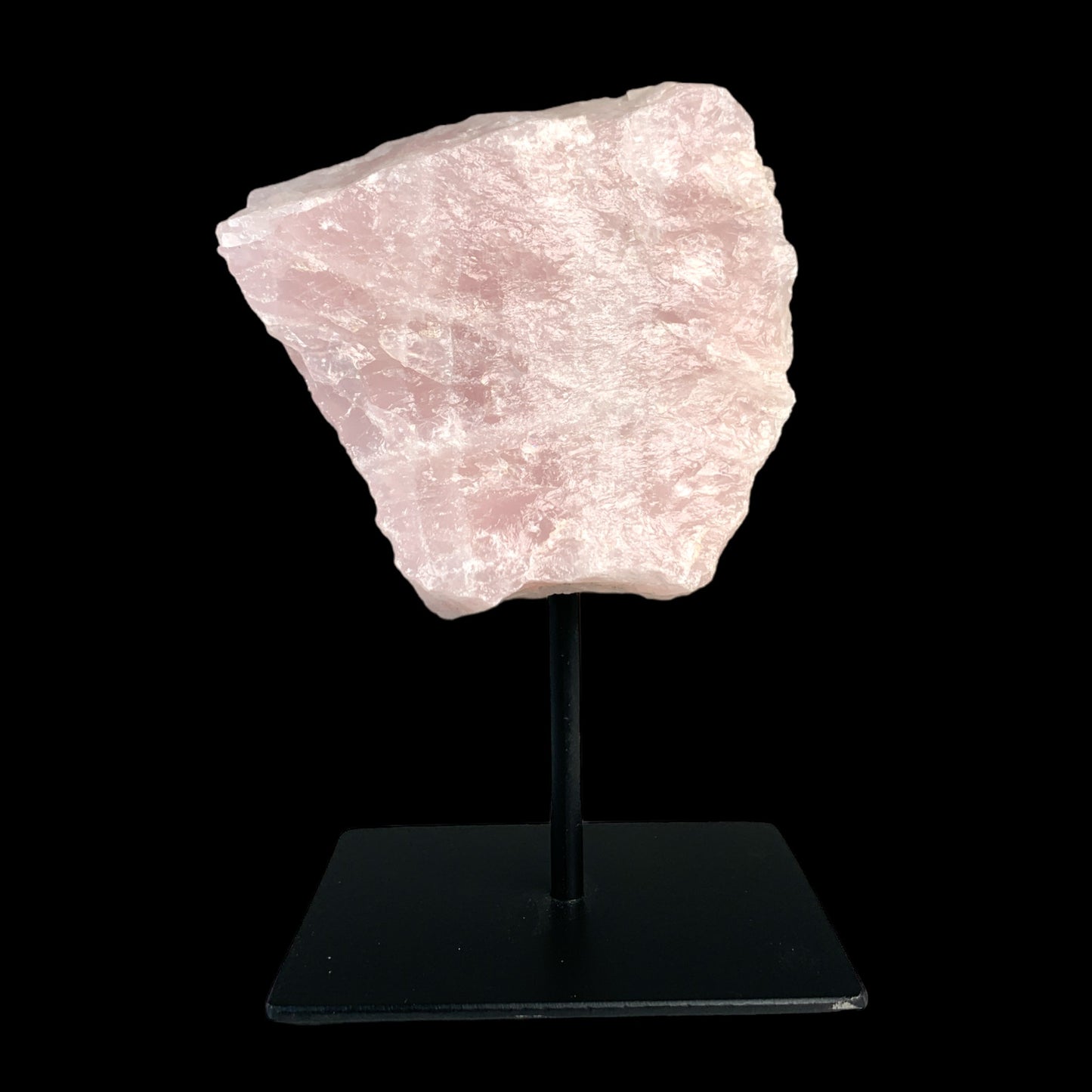 QUARTZ ROSE brut sur support en métal - Moyen - NEW1221