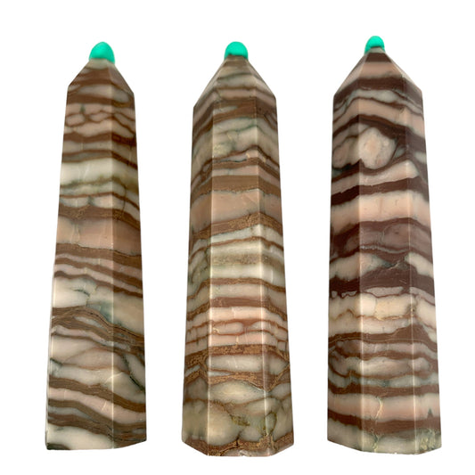 Coffee Stone - Polished Stone Points - 65 to 100mm Medium Size - Price per gram - China - NEW722