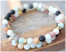 Amazonite & Lava stone bracelet