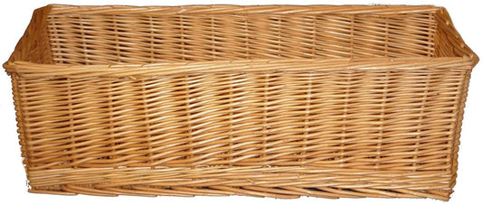 RECTANGLE WILLOW CD TRAY - HONEY - 15-5 x 6-25 x 5
