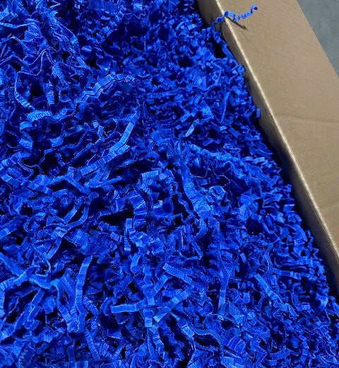 Sizzle-Fill Basket Filler - Royal Blue - 25 lb - Made in Canada