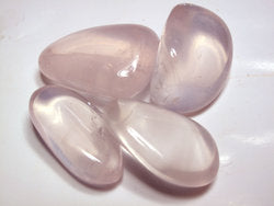 SEMI-GEM STAR Rose Quartz Tumbled Stones - MIXED Sizes mm - 1 LB - Madagascar