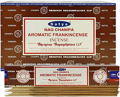 Satya Incense - Aromatic Frankincense - Box Of 12 Packs