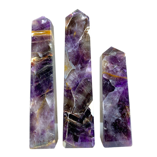 Amethyst - Tower Polished Points - 3 to 5 inches - Price per gram per piece (B2B ordering 1 = 1 Tower so we charge Ex. 80g = $9.60 each)