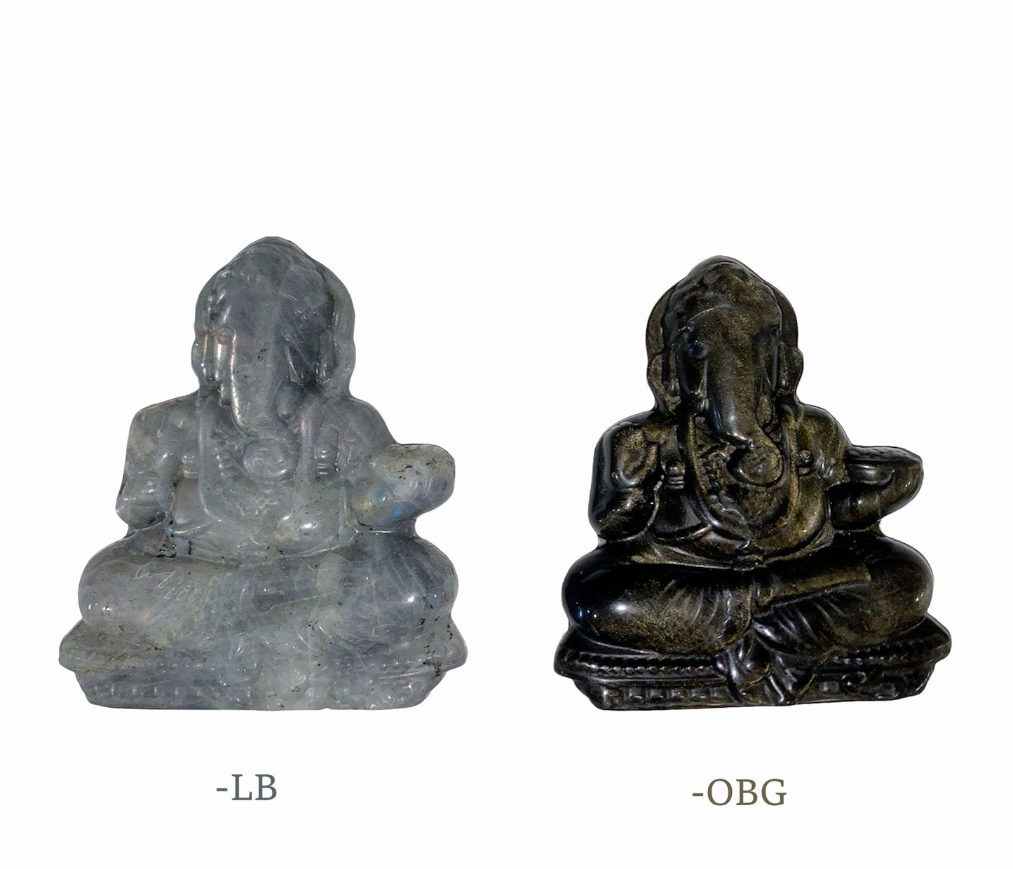 GANESHA - OBG and LB - Hand Carved - 70 x 82 x 9mm - NEW722