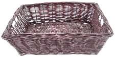 WILLOW RECT STORAGE TRAY - WINE 16 x 12 x 5 deep