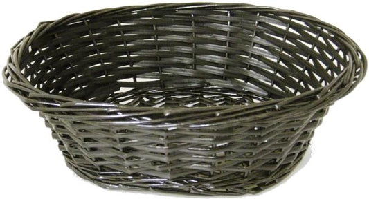 WILLOW OVAL TRAY - BLACK - 12 x 5 deep - with Hard Liner - fits a 20x30 basket bag