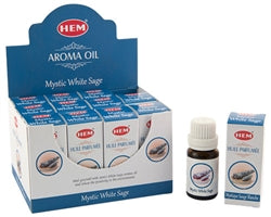 Hem Mystic White Sage Aroma Oil - Boîte de 12 bouteilles