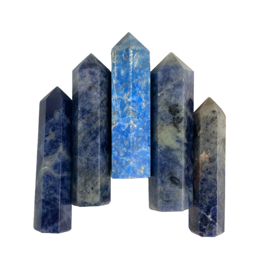 Sodalite - 30-35mm -Single Terminated Pencil Points - (retail purchase as singles, wholesale min order 5) - NEW1221 -India