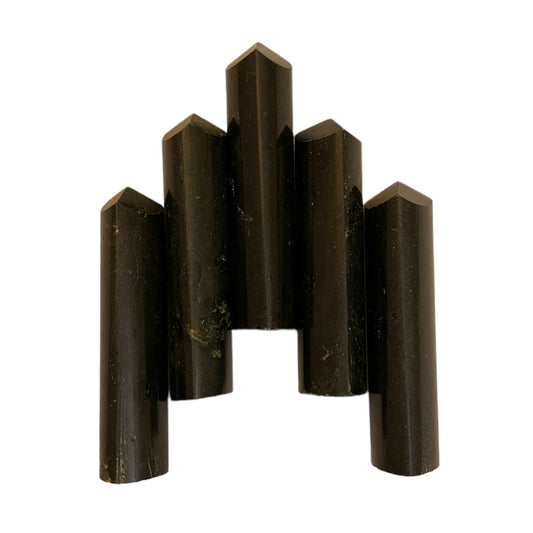 Black Tourmaline 30-45mm - 3 Facet Single Terminated Pencil Points - (retail purchase as singles, wholesale min order 5) - NEW1221
