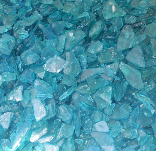 Sea Glass - Teal - 3-6cm - 1 kg Bag - One color only - China - NEW1122