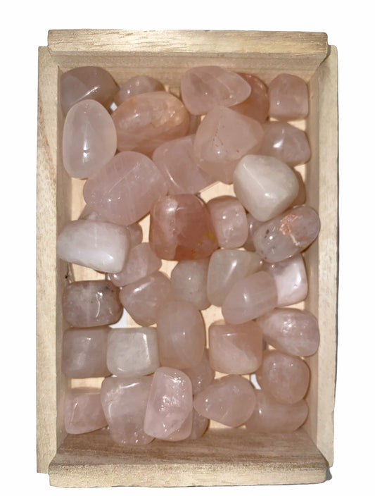 Rose Quartz Tumbled Stones - Medium 20 - 30 mm - 500 Gram (1.1 lb.) - India - Stone of Love for oneself and Universal Love