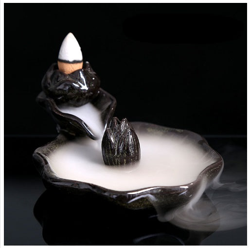 SOLD OUT Incense Smoke Backflow Hole Ceramic Incense Burner, Porcelain