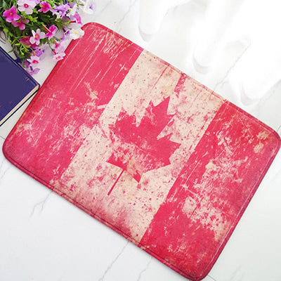 Drapeau du Canada - Tapis de sol en polyester - Rectangle - Taille 40x60cm - NEW521