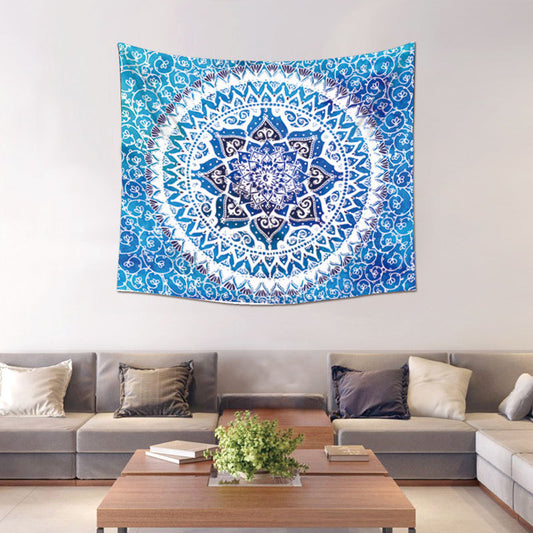 Aqua & Blues Tapestry Wall Hanger - 150x130cm - ALTAR CLOTH - Polyester