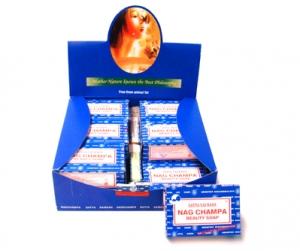Satya Sai Baba Nag Champa Beauty Soap - 75 Gram Each (12 Bars Per Box)