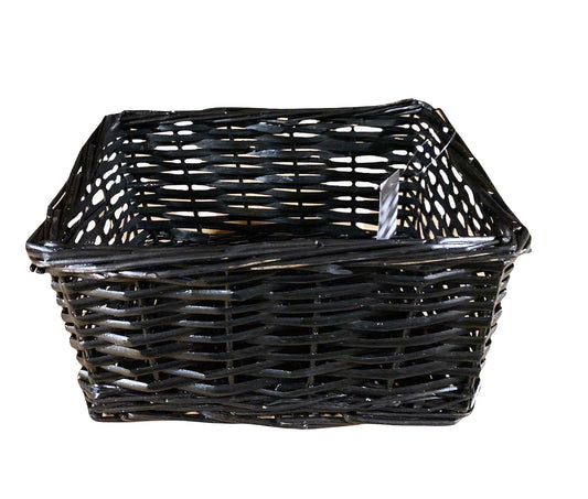 Split WILLOW STORAGE BASKET BLACK - 9 x 7 x 4,75 pouces de profondeur - Sac pour s'adapter - 17 x 27 pouces - NEW121