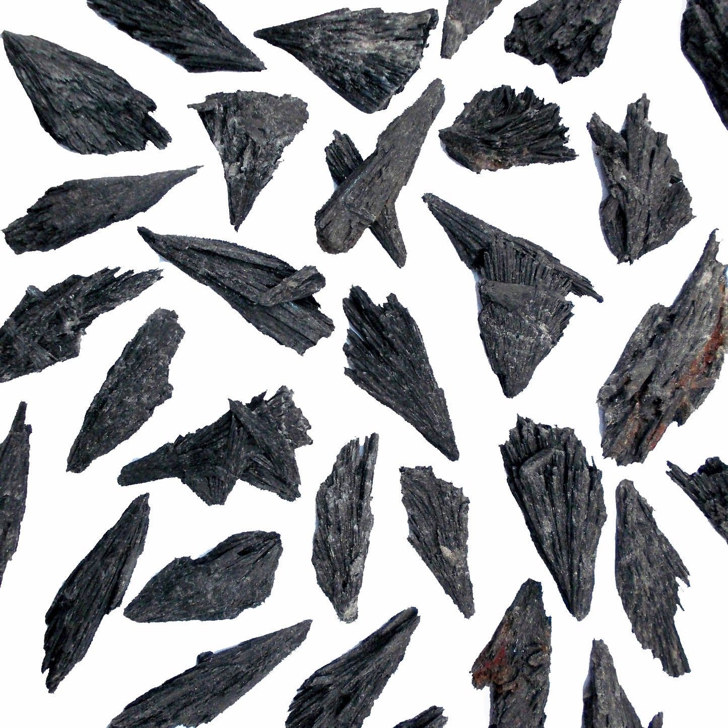 Black Kyanite Feathers Blades - Assorted Sizes - Sold by the gram - China - NEW423