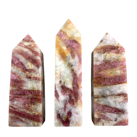 Pink Tourmaline - 8 to 12cm - Price per gram - China - NEW722 - Polished Towers Points