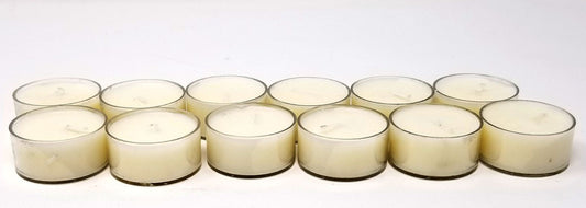 Satya LEMONGRASS T-Lite Candles - 12 per pack - made with pure LEMONGRASS Oil - NEW1020