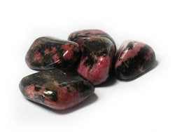 Gemmy Rhodonite Tumbled Stones - Medium 20 - 30 mm - 1 LB - Madagascar