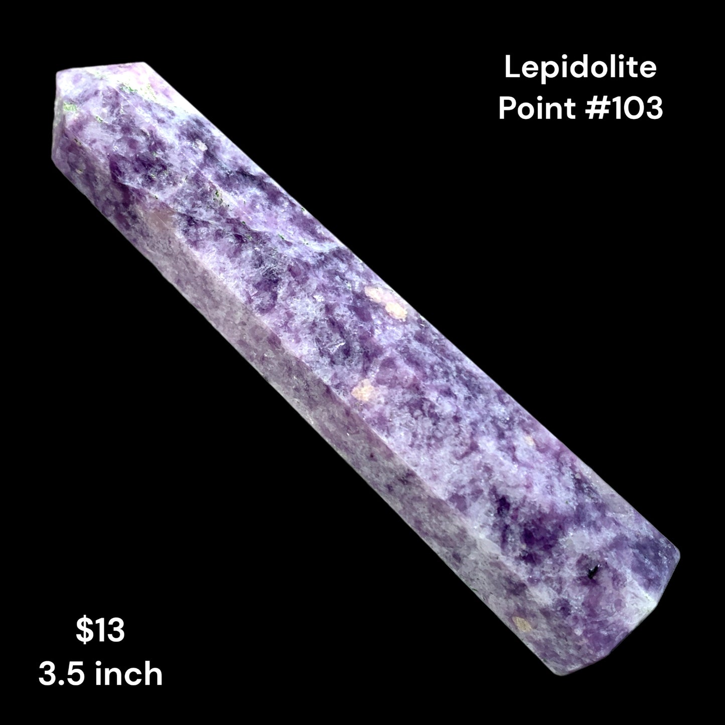 Lepidolite - 3.5 inch -51g - Polished Points