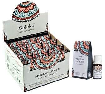 Goloka Arabian Myrrh Aroma Oil - Display Box With 12 Bottles