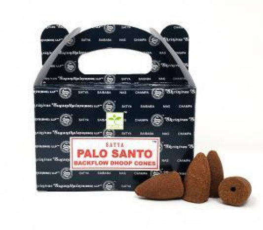 Satya Palo Santo BACKFLOW Cones (6 pack/box) - (24 cones each pack) - NEW922