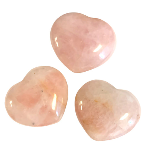 Pub Hearts - Rose Quartz - Medium 40-50mm - Price per Gram - China - NEW622