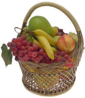 LARGE GOLDEN MIDRIB ROUND BASKET 12 inch