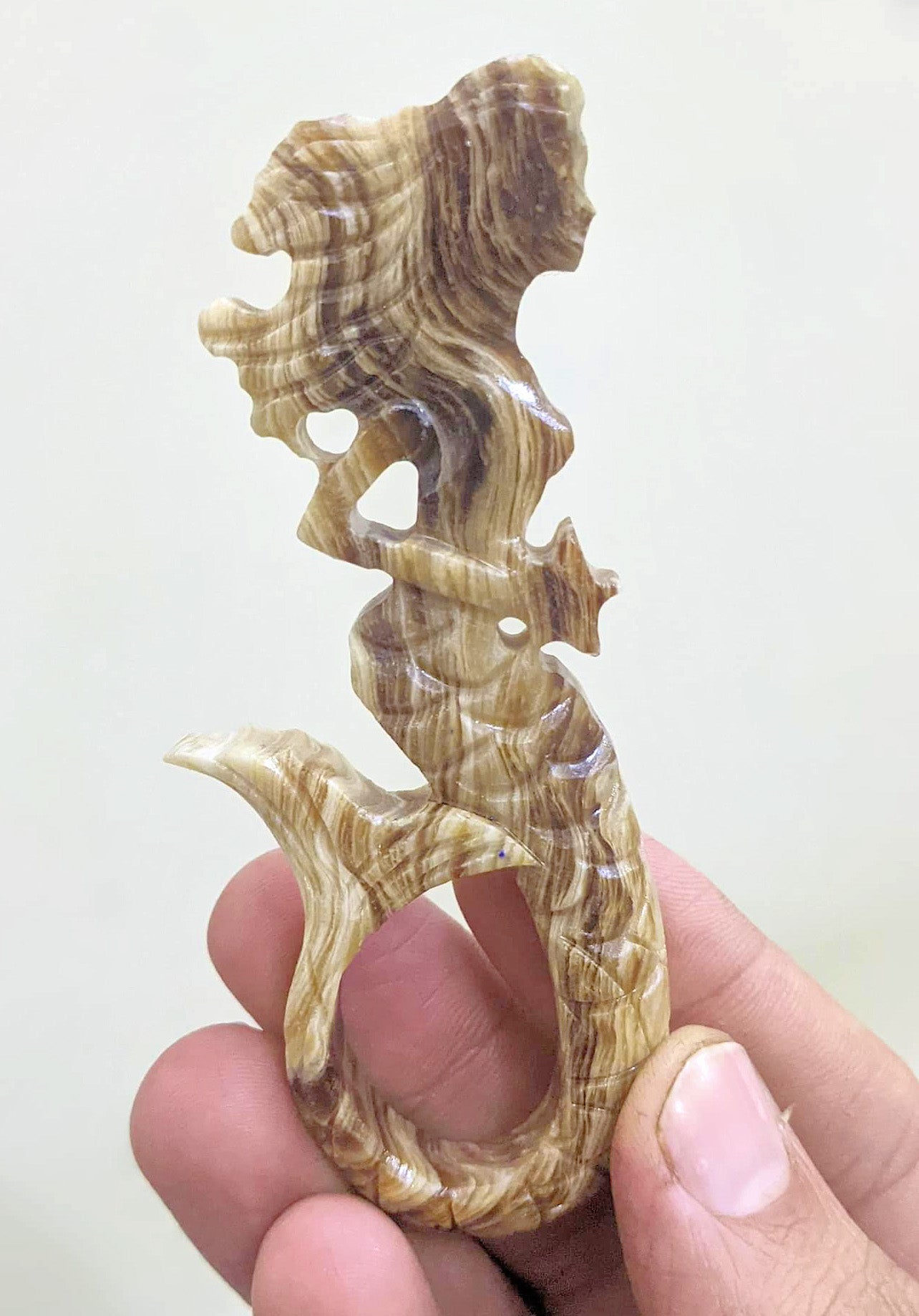 Chocolate Calcite Mermaid - 3.75 inch - 9.5cm - Price Each - Pakistan - NEW224