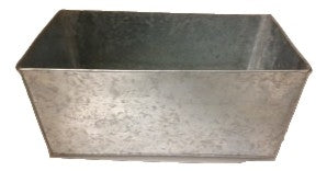 GALVANIZED RECT TRAY 14  x 8 x 6 deep