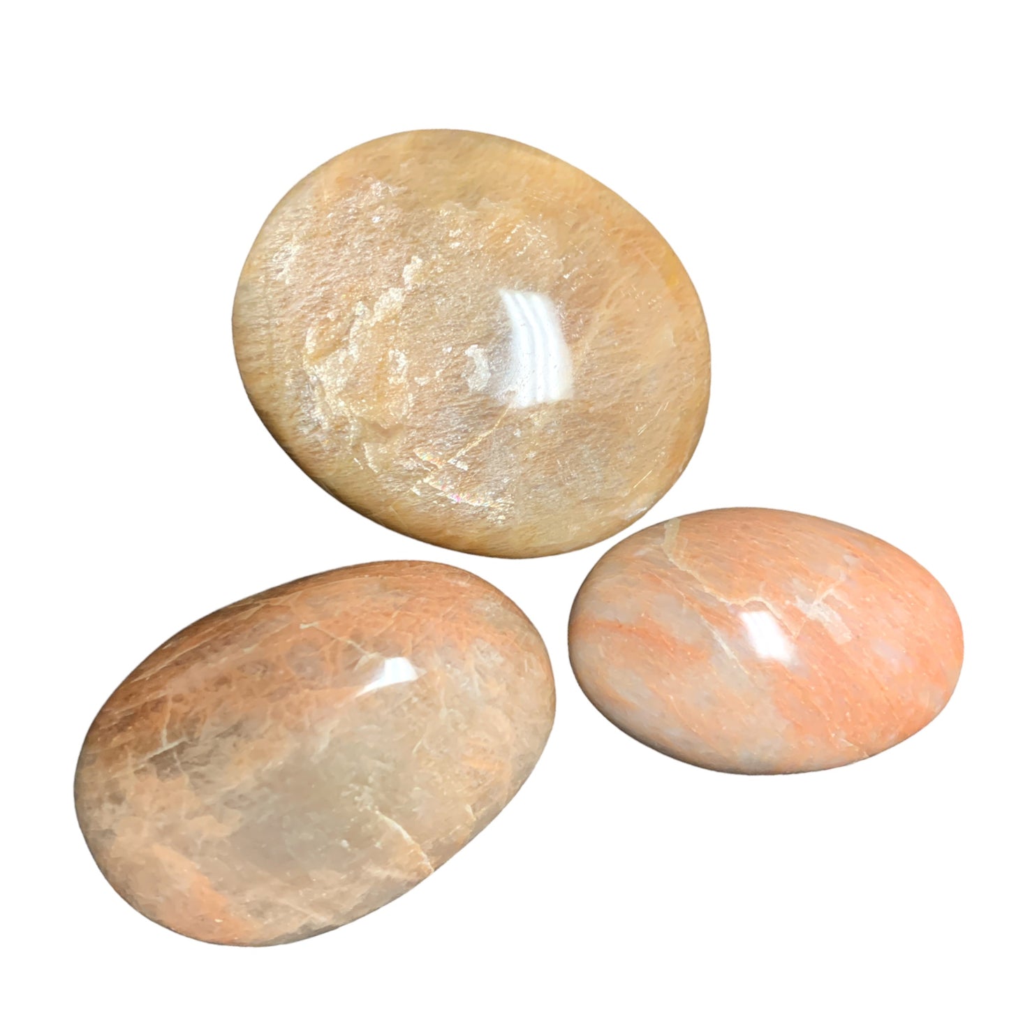 Yellow Moonstone Palm Stones - Large 50 - 80 mm - PER GRAM China - NEW622