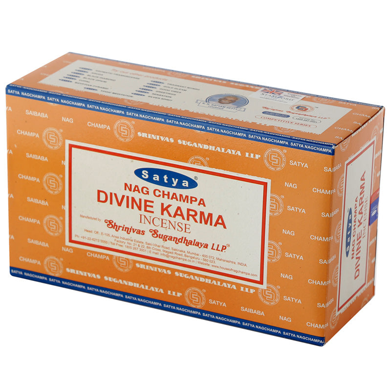 Satya Incense - Divine Karma - Box Of 12 Packs