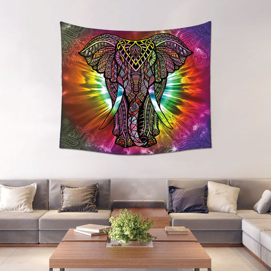 Bright Elephant - Tapestry Wall Hanger - 150x130cm - ALTAR CLOTH  - Polyester