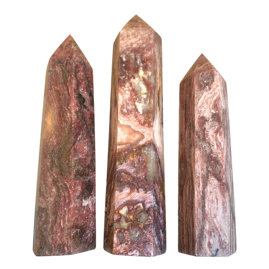 Red Mica Polished Points aka Red Muscovite - Large inch - Price per gram per piece - B2B ordering 1 = 1 Point so we charge Ex. 300g = $36 each - NEW622