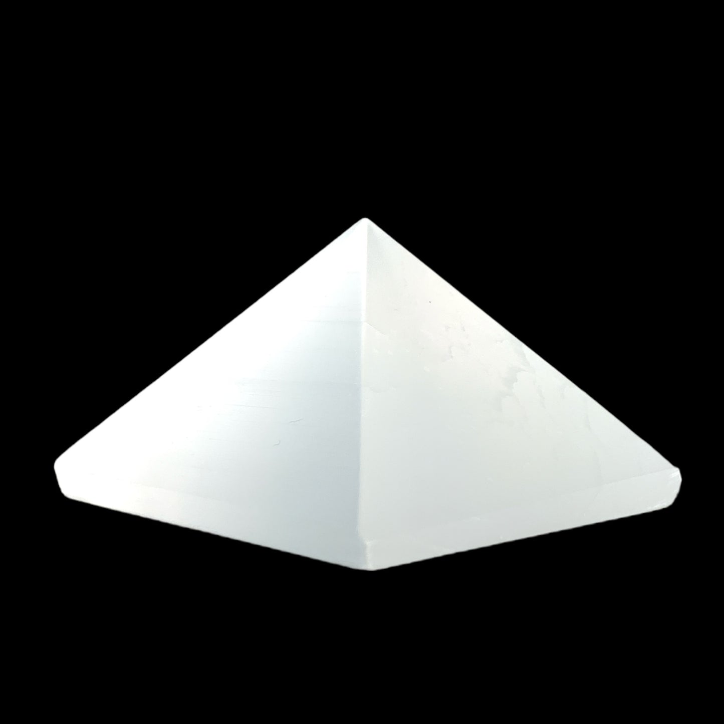 Sélénite - Pyramides - 50 à 60 mm - Prix par gramme par pièce (commande B2B 1 = 1 pièce donc nous facturons Ex. 60g = 8,00 $ chacun)