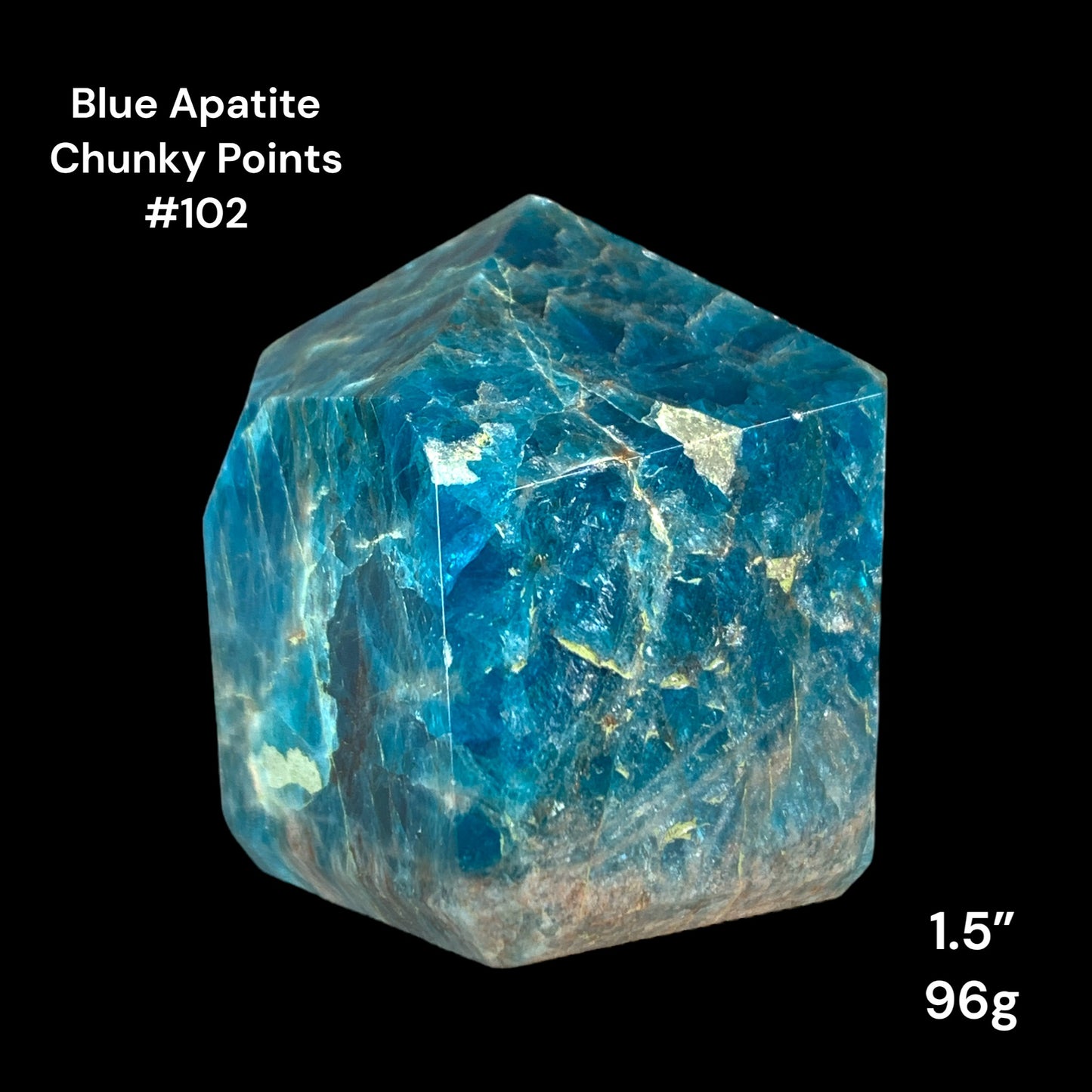 Apatite Chunky Points - 1.5 inch - 96g - Polished Points