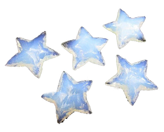 Opalite Flinted Star - 35mm 20 grams - India