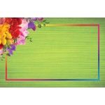 PK/500 ENCLOSURE - Vibrant Green with Corner Bouquet #56 Envelope