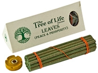 The Tree of Life Incense - LEAVES Peace & Prosperity - 30 Sticks - 4 inch - NEW1120