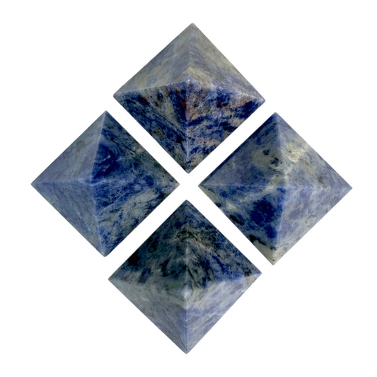 Sodalite - Small Pyramids - 23 to 28mm - Price per piece 15g - Order in 5's - NEW422