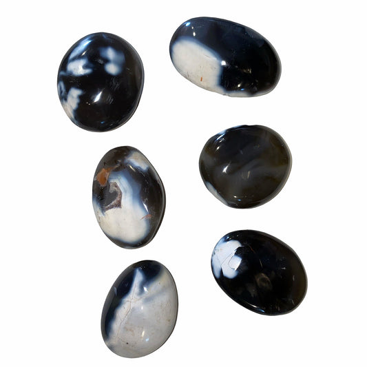 ORCA AGATE Palm Stones - Large 2.5x2 inch - 30 - 40 mm - Price per Gram - China - NEW722