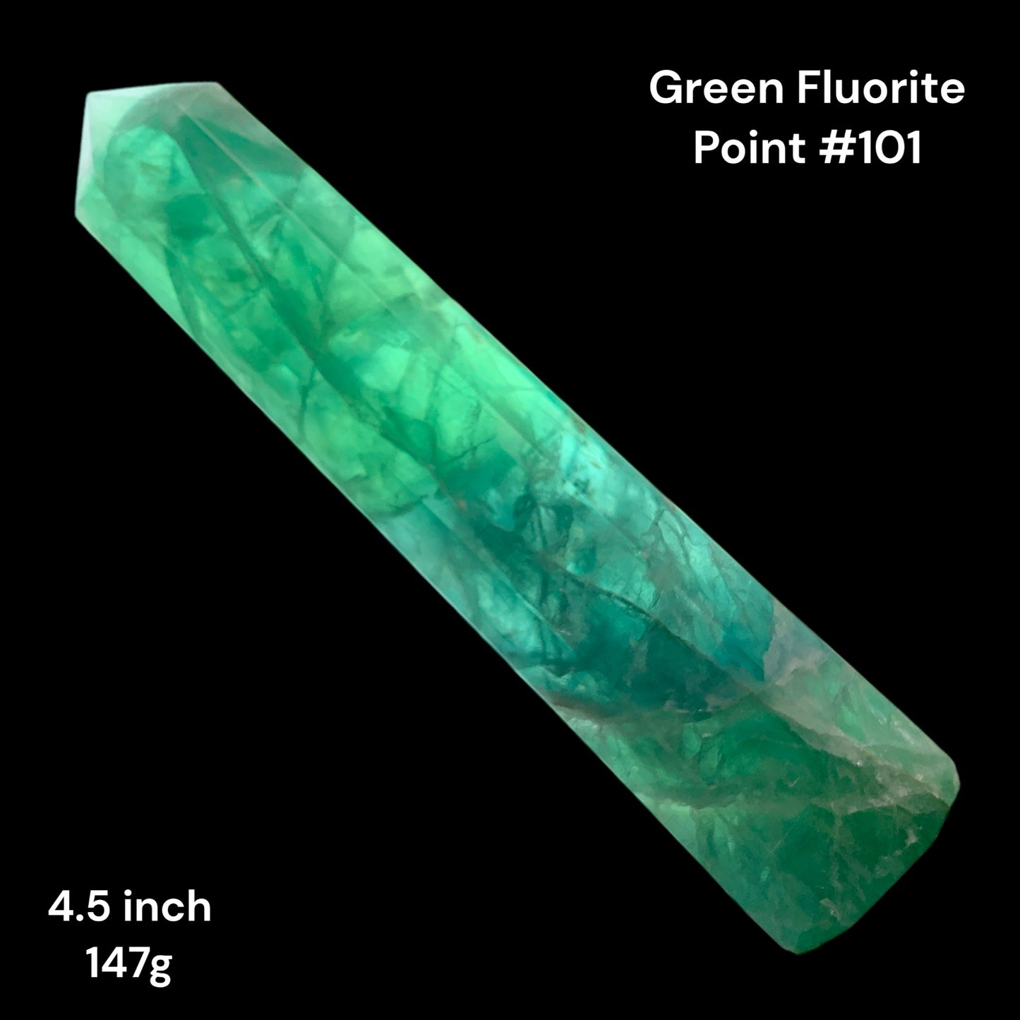 Fluorite Green - 4.5 inch - 147g - Polished Points